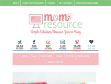 Tablet Screenshot of momresource.com
